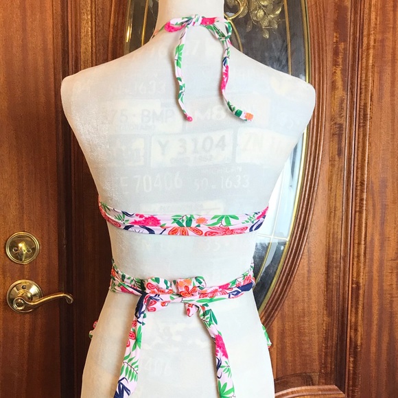 NWT SEXY Strappy Wrap Bikini Beach Floral Print - Picture 5 of 10